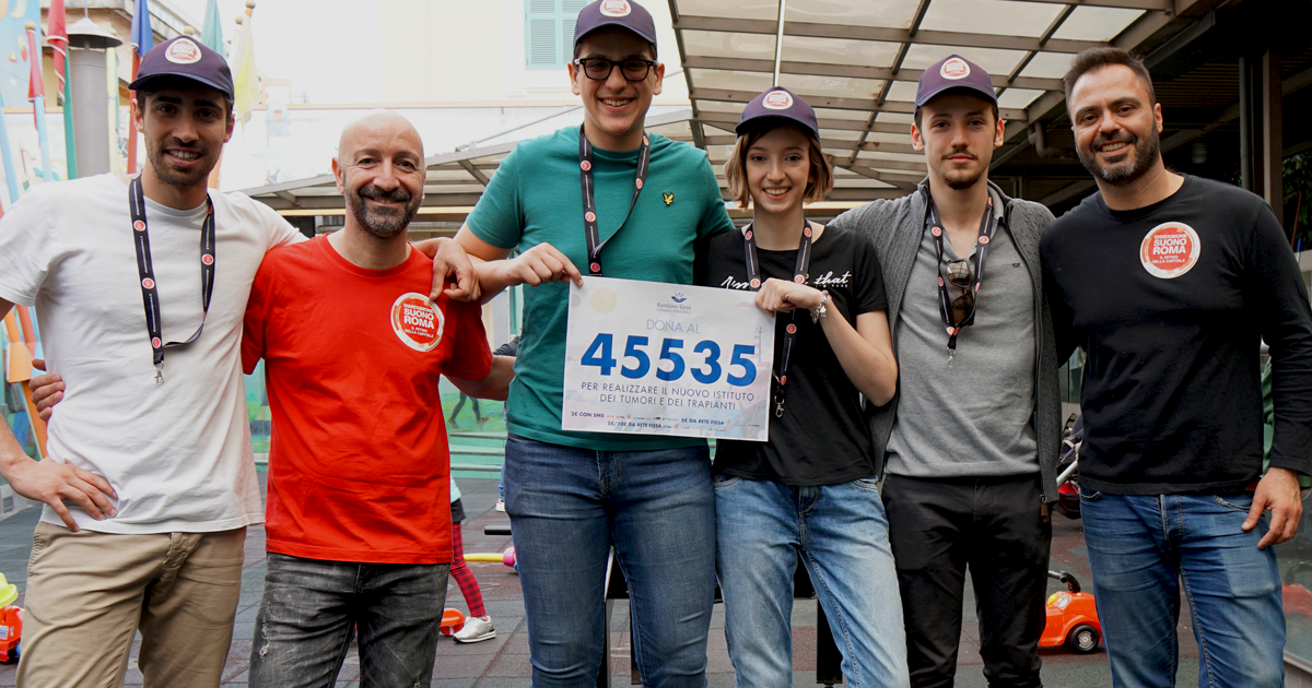 Geppo e Ignazio visitano l'Ospedale Pediatrico Bambino Gesù