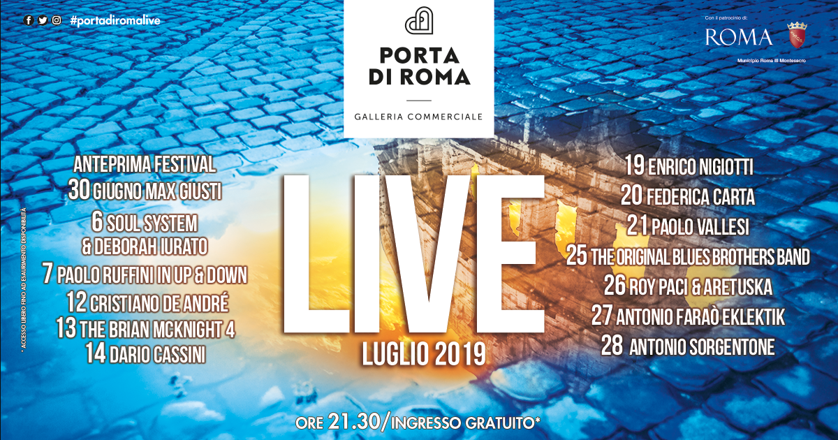 Dimensione Suono Roma a Porta di Roma Live 2019 Dimensione Suono Roma